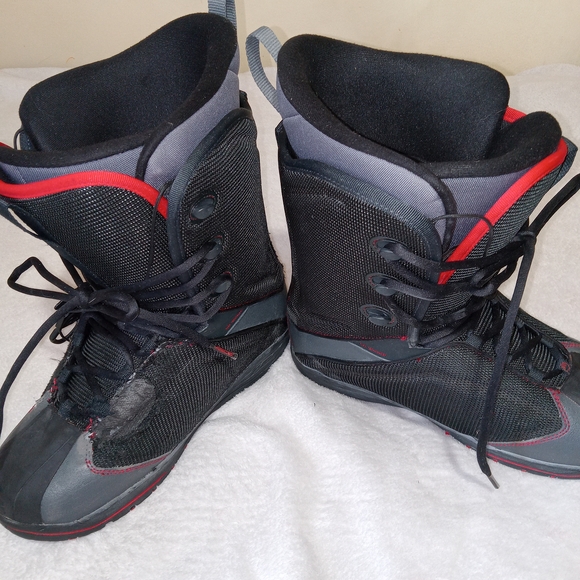 Ride Orion Snowboard Boots Mens Size 10 Black Red Lace Up All Mountain READ - Picture 10 of 13